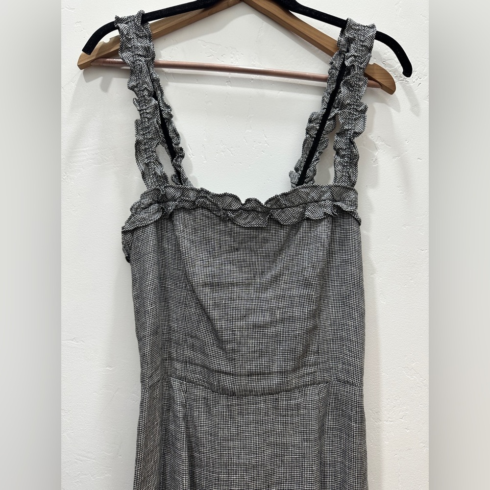Reformation Linen Front Slit Midi Dress - Picture 4 of 8